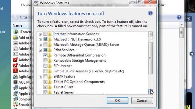 How to turn on Telnet and reset Mail servers in Vista смотреть онлайн