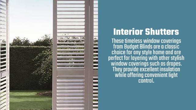 Budget Blinds Serving Chula Vista - Types of Shutters смотреть онлайн