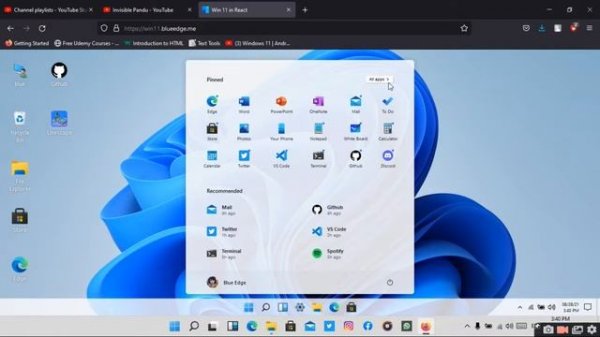 Run Windows 11 Simulator in Browser.