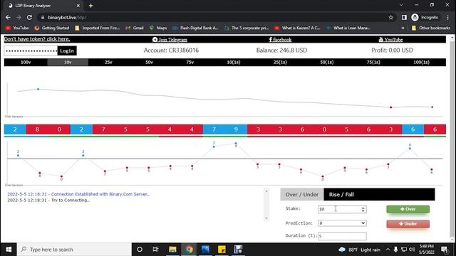 LDP Binary Analyser for | Binary.com | Deriv.com with 100% win смотреть онлайн