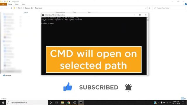 Open CMD directly in folder | CMD shortcut | CMD tricks | CMD shortcut for path смотреть онлайн