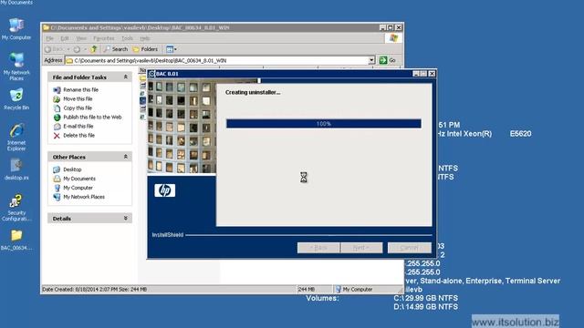 Install HP BAC 8.01 on Windows 2003 смотреть онлайн