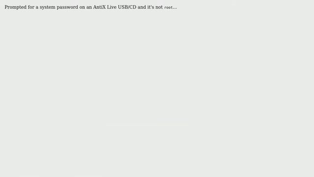 Unix & Linux: What is AntiX's root default password? смотреть онлайн