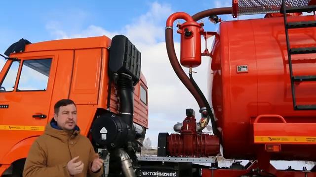 Обзор вакуумной машины МВ-16 КАМАЗ-65111 от НПО _ВЕКТОР_