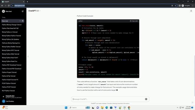 python coin change problem смотреть онлайн