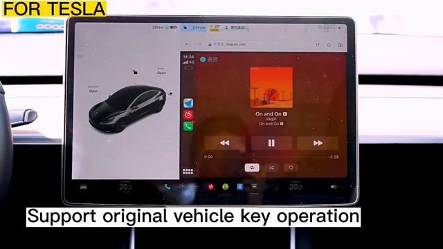 For Tesla Box 3/X/Y/S Adapter Dongle Wireless Carplay+Android Auto смотреть онлайн