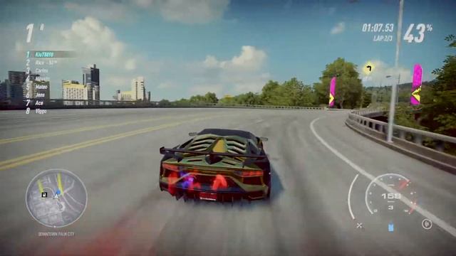 Lamborghini Aventador SVJ Coupe '19 NFS Heat Racetime смотреть онлайн