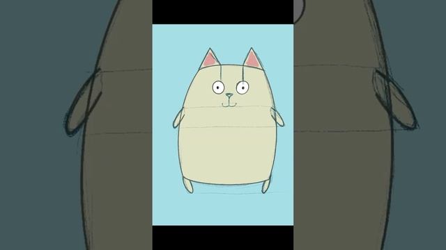 Кот на Ipad / анимация в Procreate / кисть мел смотреть онлайн