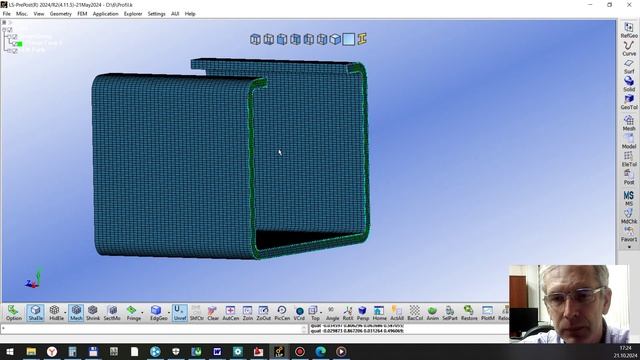 Автоматизация создания расчетных файлов в ls-prepost на примере рубки профилей в штампе. Часть 1 смотреть онлайн