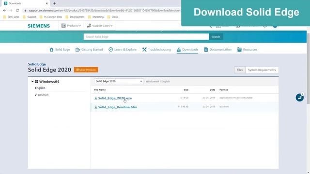 02 Solid Edge Software Download - Overview смотреть онлайн