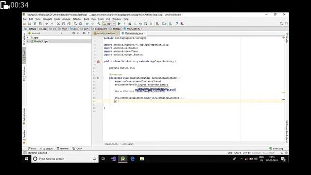 #Bug_Zapperz :Android studio basics :Part-1 : button : Toast : Text view: смотреть онлайн