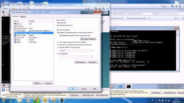 SERVIDOR SSH IPV6 SERVER-CLIENT (Debian-Windows7) смотреть онлайн