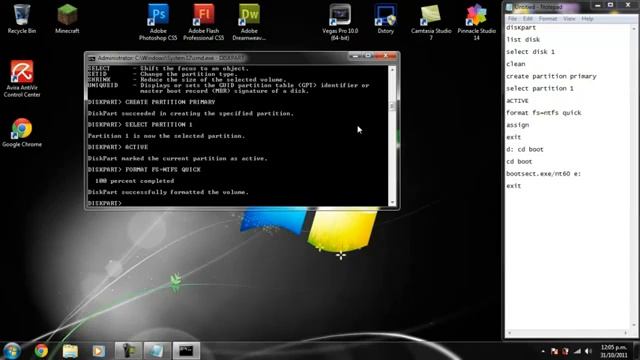 How to Install Windows 7 on External HDD part 1 YouTube смотреть онлайн