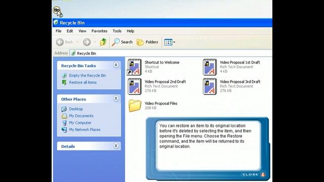 Windows XP - Empty The Recycle Bin - PC Operating Systems смотреть онлайн