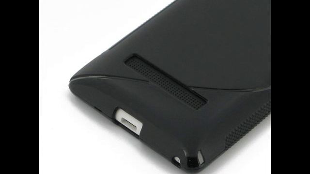 PDair Soft Plastic Case for HTC Windows Phone 8S (Black/S Shape pattern) смотреть онлайн