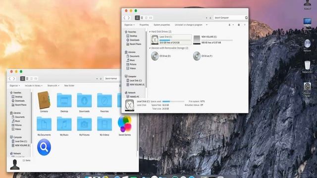 Download Mac OS X Yosemite Theme Pack 2.0 For Windows 8.1/8 смотреть онлайн