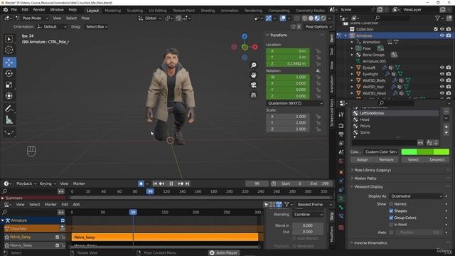 17. Animating the main crouched idle animation смотреть онлайн
