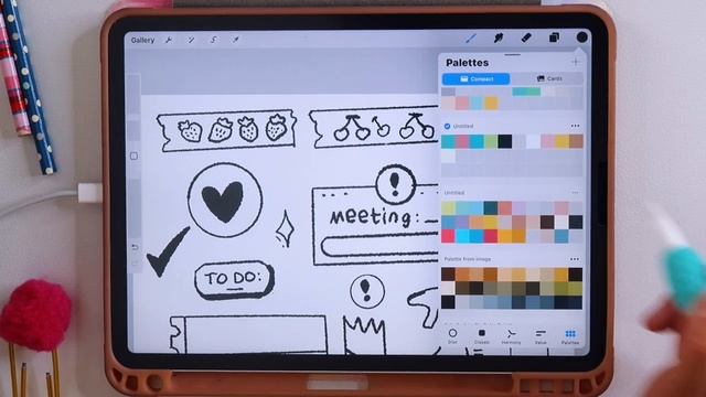 The Creative Studio Tutorial - Creating Digital Stickers for Digital planning in Procreate смотреть онлайн