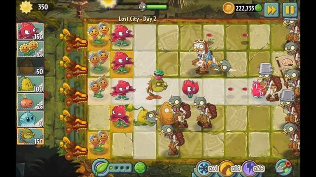 Plants vs Zombies 2 - Lost City - Day 2 [Red Stinger] No Premium смотреть онлайн