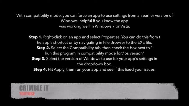How to Run an App in Compatibility Mode Windows 10 смотреть онлайн