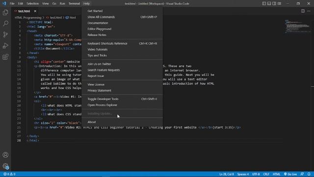 Tips : How to update VS Code in Windows 10 .. смотреть онлайн