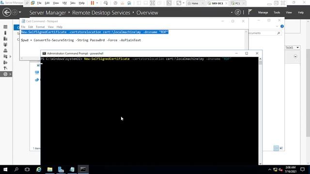 Installation Et Configuration Du Role Remote Desktop Services avec Windows Server 2016 смотреть онлайн
