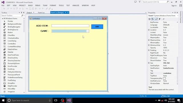 ( Part 3) Creating combo box in C# window form application | CodeWithMaster. смотреть онлайн