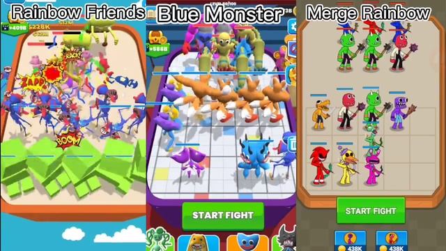 Merge Master Blue Monster Vs Merge Master Rainbow Friends Vs Merge Rainbow Friends Android Gameplay смотреть онлайн