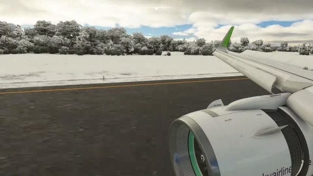 MSFS 2020 | Crosswind Snowy Landing at Punta Arenas, Chile | SKY Airlines смотреть онлайн