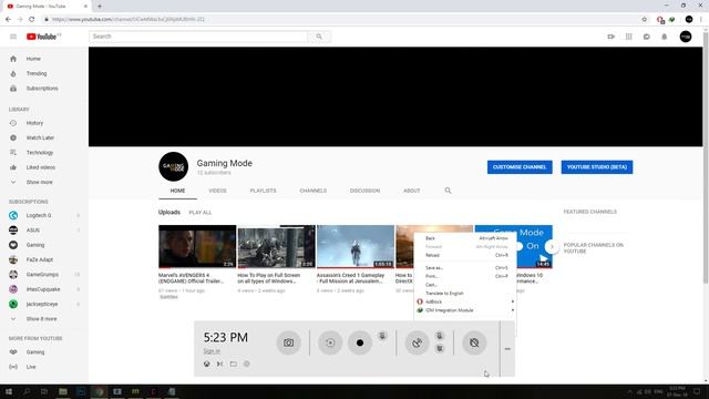 Turn Game Mode ON in 2 seconds - Windows 10 смотреть онлайн