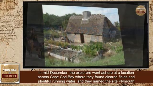Construction of Plymouth settlement begins December 23, 1620 - This Day In History смотреть онлайн