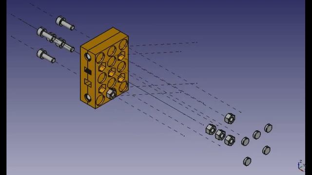 D3D 3D Printer Carriage Axis Assembly смотреть онлайн