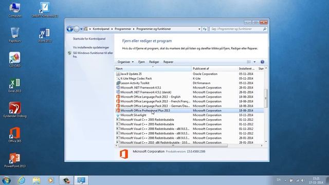 Afinstallation af Office pakken i Windows 7 смотреть онлайн