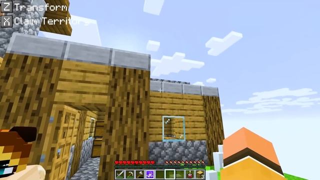 10 FRIENDS on one DOG BLOCK! Minecraft смотреть онлайн