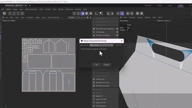 UV Mapping A Six Pack Case - Cinema 4D 2023 смотреть онлайн