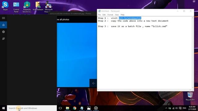steps to remove Activate Windows watermark from desktop screen смотреть онлайн
