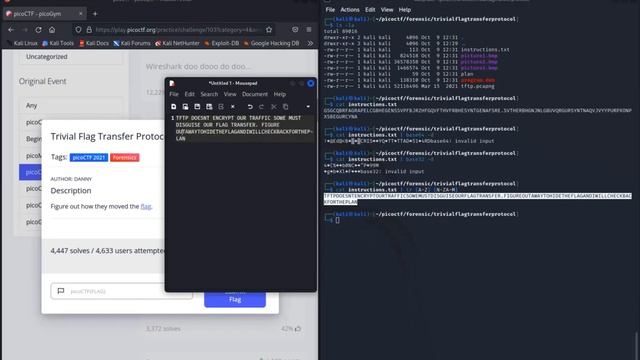 picoCTF 2021 writeup [29] - Forensic - Trivial Flag Transfer Protocol смотреть онлайн
