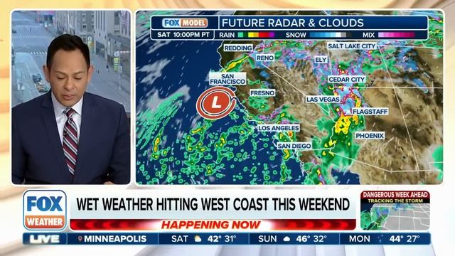 Millions In Los Angeles Area Under Flood Threat As Atmospheric River Storm Drenches California смотреть онлайн