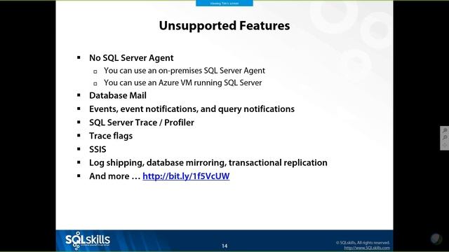 Azure SQL Database for the Production DBA with Tim Radney - Alaska SQL User Group смотреть онлайн