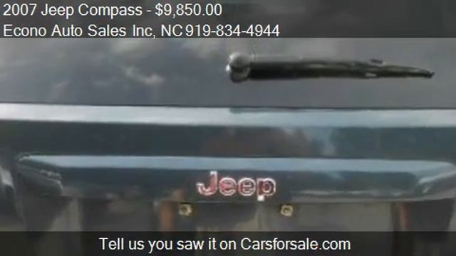 2007 Jeep Compass Sport 4WD 4dr SUV for sale in Raleigh, NC смотреть онлайн