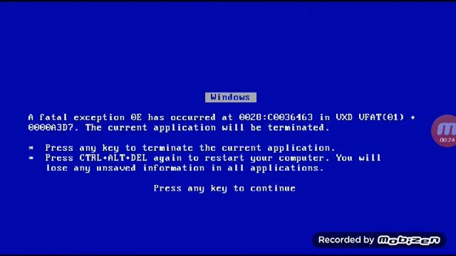 Windows 95 BSOD (Blue Screen Of Death) #2 смотреть онлайн