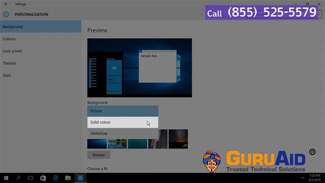 How to Set Solid Color as Desktop Background on Windows® 10 - GuruAid смотреть онлайн