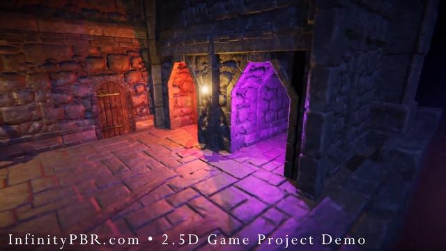 2.5D Unity Game Demo in a Dungeon - for VR, Mobile & More смотреть онлайн