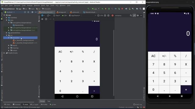 8.3 Hesap Makinesi Uygulaması-Tasarım Sorunlarını Giderme(Layout_weight, button stroke) смотреть онлайн