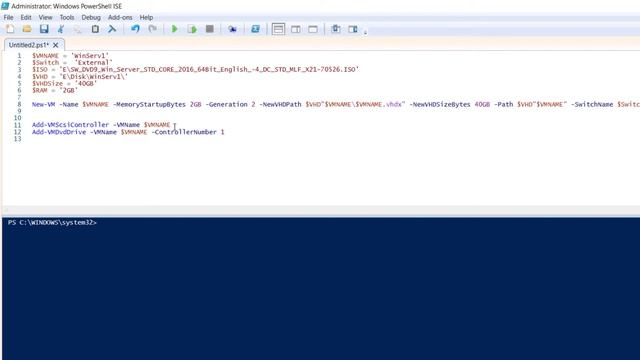 Create VM Using PowerShell Script in Hyper-V смотреть онлайн