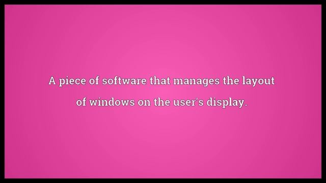 Window manager Meaning смотреть онлайн