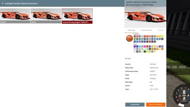 BeamNG Lambo evo and apollo mod review смотреть онлайн