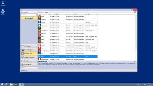 REVO UNINSTALLER PRO REMOVING WINDOWS APPS смотреть онлайн