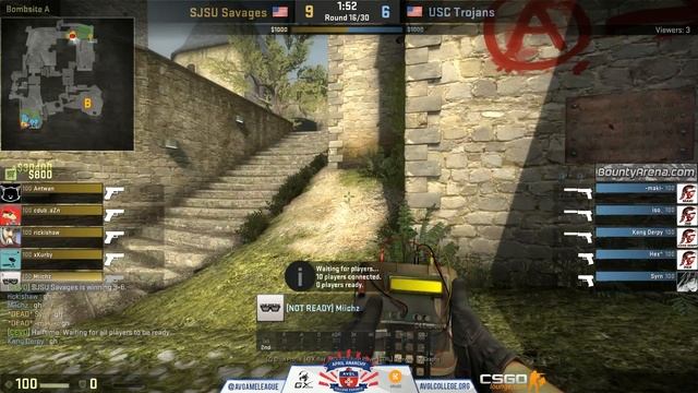 CS:GO April Anarchy Playoffs SJSU V USC Map 2: Cobblestone смотреть онлайн