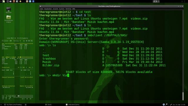Linux Terminal : Auf Windows Freigaben zugreifen смотреть онлайн